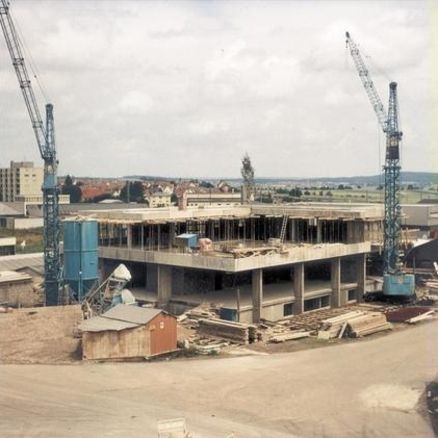Baustelle von einem Gebäude