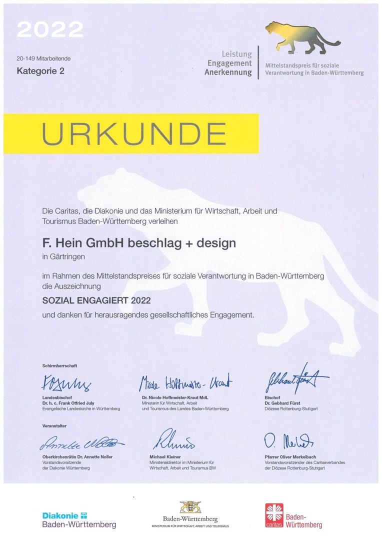 Lea Urkunde 2022